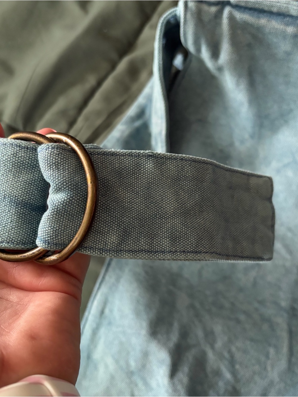 Free People Light Wash Denim Bag - Picture 4 of 10